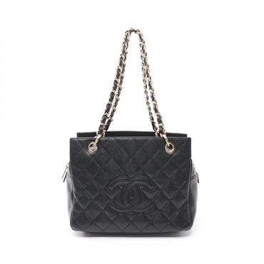 CHANEL Matelasse chain Shoulder Bag A18004 Grained Calf Black Used GHW