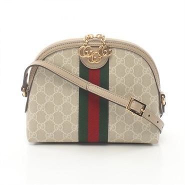 GUCCI Ophidia GG Supreme Shoulder crossbody Bag 499621 canvas leather Beige used