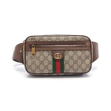 GUCCI Ophidia GG Supreme Sherry Line Waist bum belt bag 574796 canvas leather