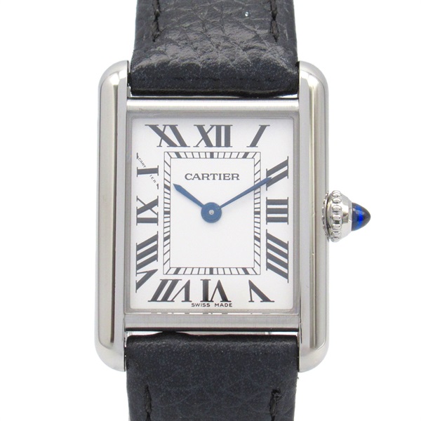 CARTIER Tank Must SM Wrist Watch WSTA0042 Quartz Stainless Steel Used Women