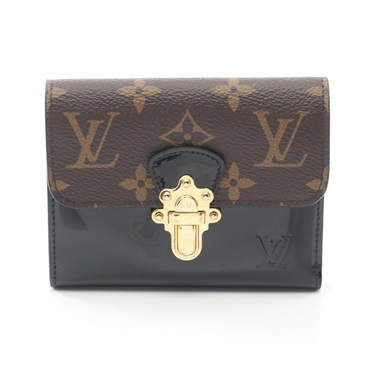 LOUIS VUITTON Portefeuille Cherry Wood Compact wallet M61912 Monogram leather LV