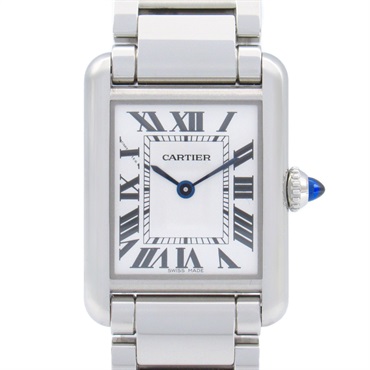 CARTIER tank mast SM Wrist Watch WSTA0051 Quartz Stainless Steel Used Women