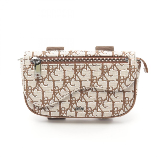 Dior Cactus Jack Arm Pouch mini bag canvas Beige Brown Used Women