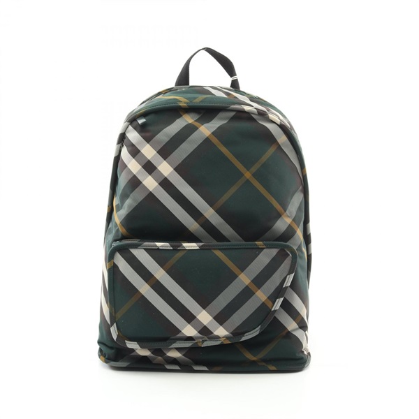 BURBERRY SHIELD Rucksack Backpack bag 8080679 Nylon Green Multicolor check