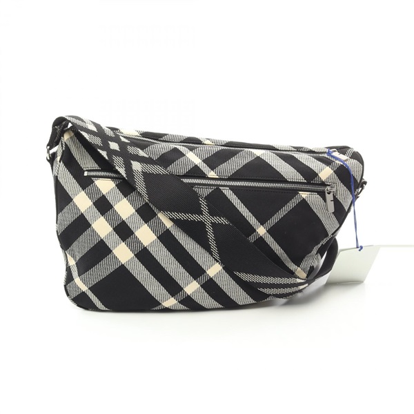 BURBERRY Messenger Shoulder Bag 8089304 A Fabric Black White NEW mens