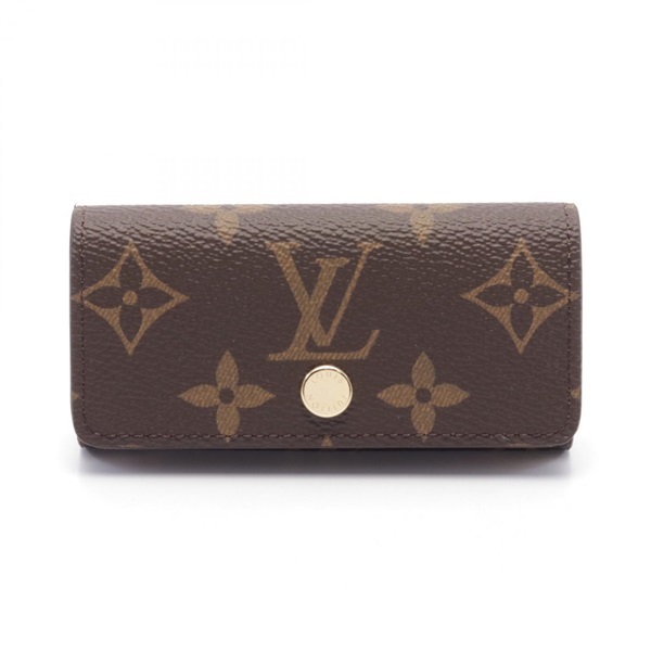 LOUIS VUITTON Multicles 4 key holder M83648 Monogram canvas Brown Used Women LV