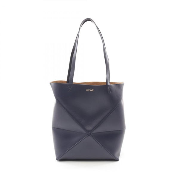 LOEWE PUZZLE TOTE MEDIUM shoulder Tote Bag A657G50X014467 leather Navy NEW Women