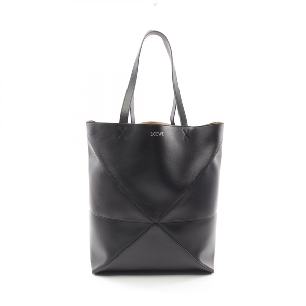 LOEWE Puzzle Fold XL Tote Bag B933Q18X011100 leather Black NEW mens