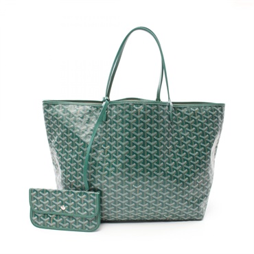 GOYARD Saint Louis GM Tote Bag canvas leather Green Multicolor Used Women