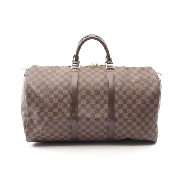 LOUIS VUITTON Keepall 50 Travel Duffel Bag N41427 Damier Ebene canvas Used LV