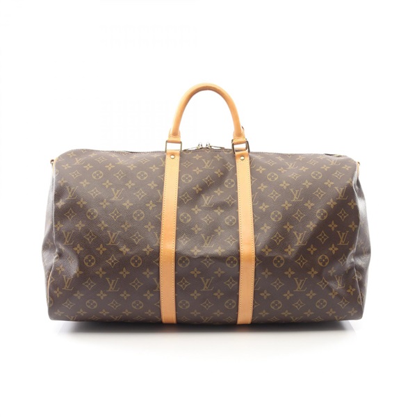 LOUIS VUITTON Keepall Bandouliiere 55 Travel Duffel Bag M41414 Monogram Used LV