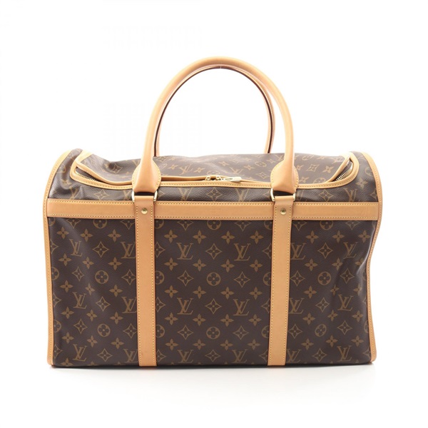 LOUIS VUITTON Sac Chien 50 dog bag M42021 Monogram leather Brown Used Women