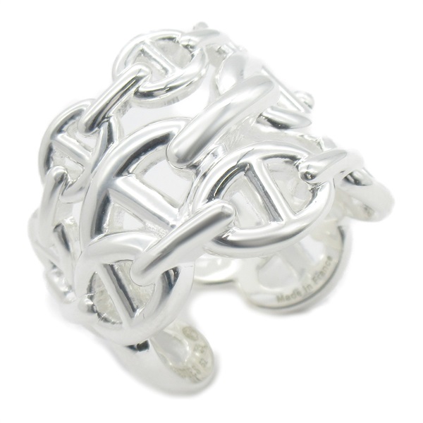 HERMES Chaine dAncre Enchaine GM Ring #6.25 US size bague Silver925