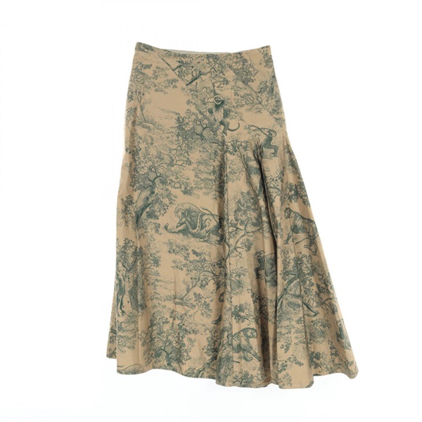 Christian Dior Toile de Jouy skirt #36 911J31A3800 cotton Khaki Green Used