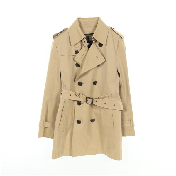 BURBERRY BLACK LABEL short Trench coat S size cotton Beige Used