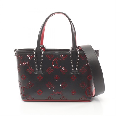 Christian Louboutin CABATA Tote Hand bag 3195373 leather Black Used Women