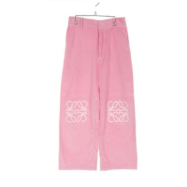 LOEWE anagram Pants S359Y04XC6 cotton Pink Used Women #34