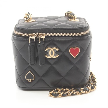 CHANEL Matelasse small vanity chain Shoulder crossbody Bag AP3078 Lambskin GHW