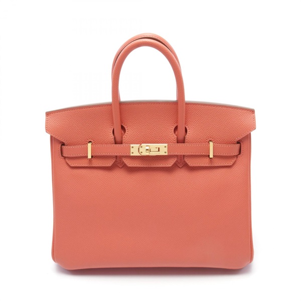 HERMES Birkin 25 Flamingo Handbag Epsom leather Pink Used Women GHW