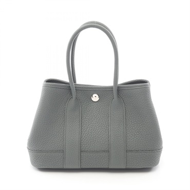 HERMES Neo Garden 23 Handbag Negonda leather Green Vert amande SHW Women K