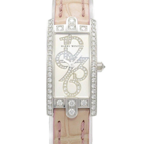 HARRY WINSTON Avenue C Mini Wrist Watch 332LQWL.WD/D3.1 Quartz K18 diamond Women