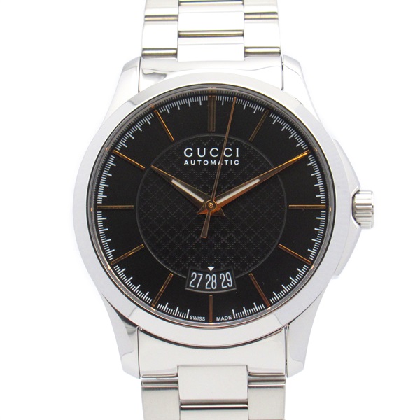 GUCCI G Timeless 126.4 Watch YA126432 Automatic Stainless Steel Used mens