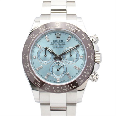 ROLEX Daytona Ice Blue Wrist Watch 116506 Automatic Platinum Used mens