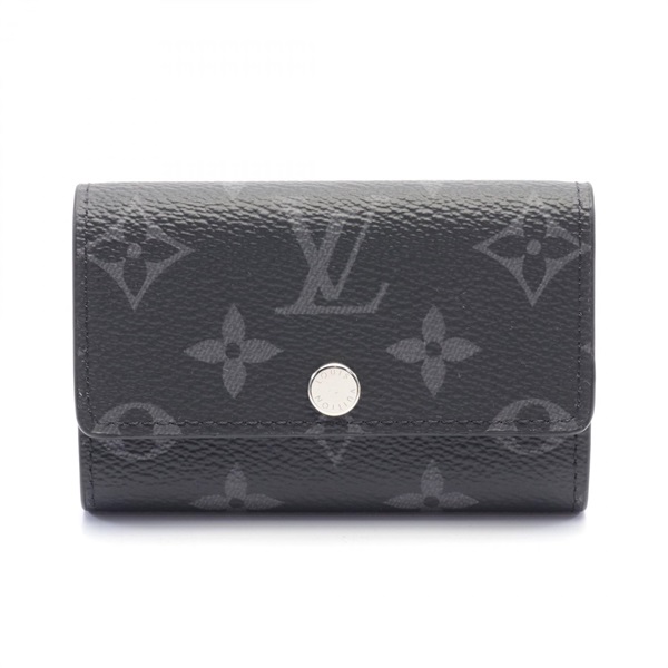 LOUIS VUITTON Multicles 6 key holder M82603 Monogram Eclipse canvas Black Used