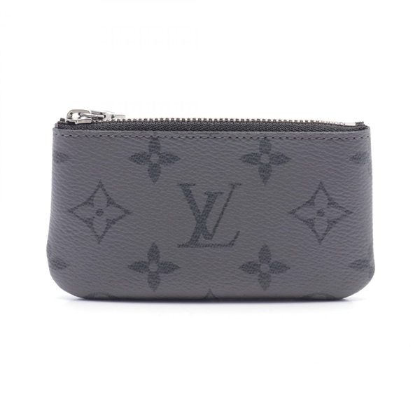 LOUIS VUITTON Pochette Cles coin purse M80905 Monogram Eclipse canvas Black 1