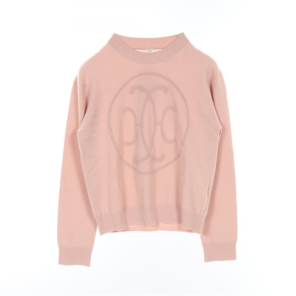 HERMES H lift knitwear Sweater Jumper 3H2653D1 cashmere Pink Used Women #42