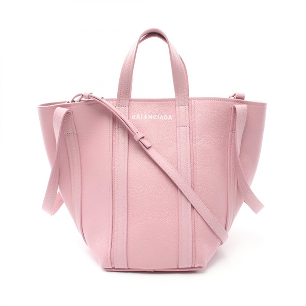 BALENCIAGA Everyday North-South S 2 way Tote Bag 672791 leather Pink Used Women