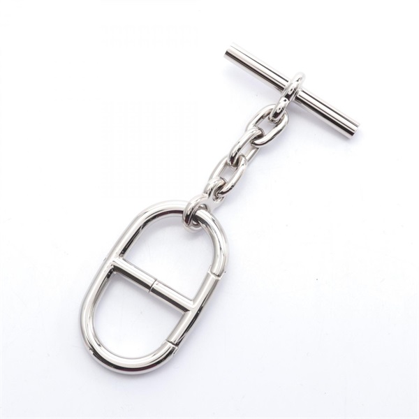 HERMES Chaine dAncre key ring holder metal Silver Used