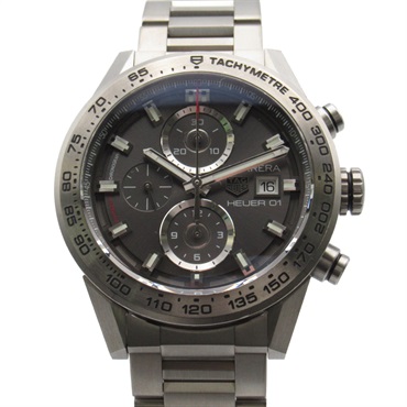 TAG HEUER Carrera Heuer01 chronograph Watch CAR208Z-0 Auto titanium Used mens