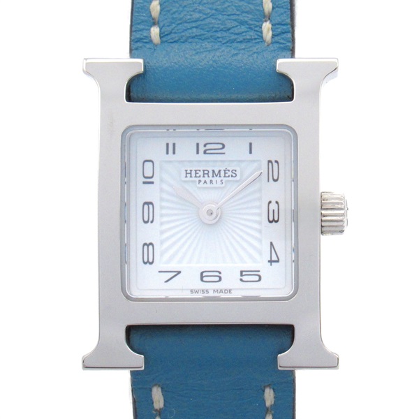 HERMES H Wrist Watch HH1.110 Quartz Stainless Steel Used Women