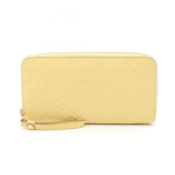 LOUIS VUITTON Zippy Around long wallet M82043 Monogram empreinte leather Jaune