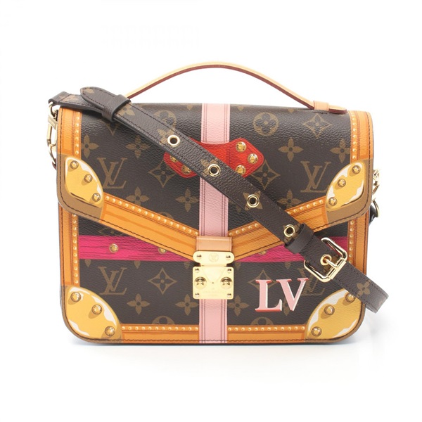 LOUIS VUITTON Pochette Metis Summer Trunk Shoulder Hand bag M43628 Monogram Used