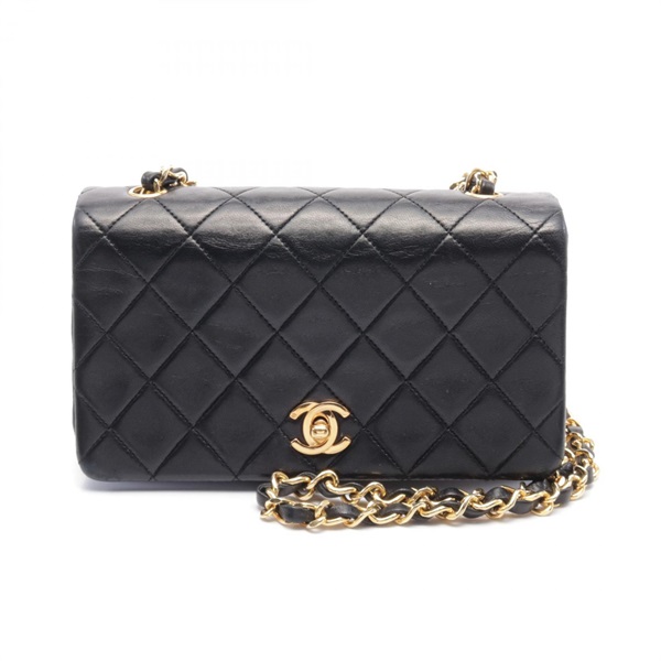 CHANEL Mini Matelasse Full Flap chain Shoulder crossbody Bag A03571 Lambskin GHW