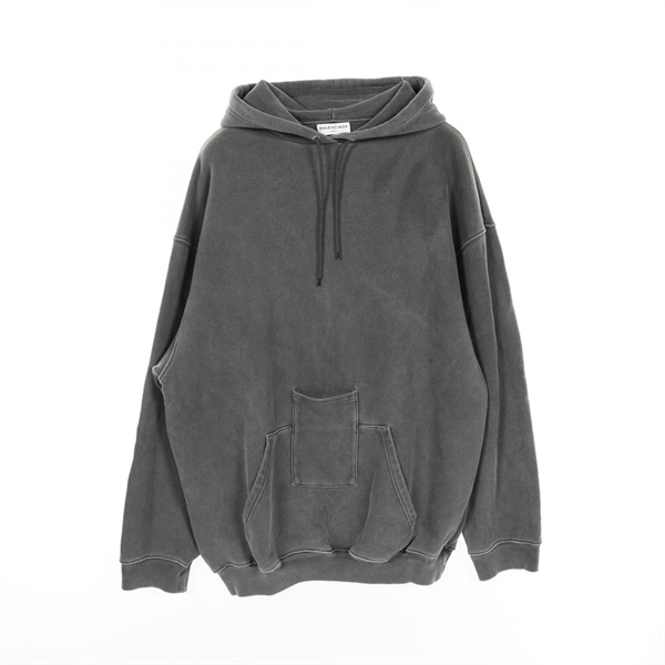 BALENCIAGA Hoodie 492167 cotton Gray Used mens #S