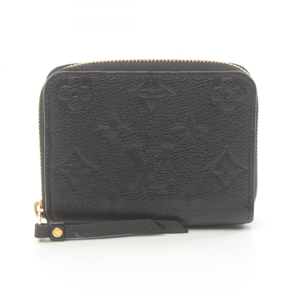 LOUIS VUITTON Zippy Coin Purse M60574 Monogram Empreinte leather Black Used LV