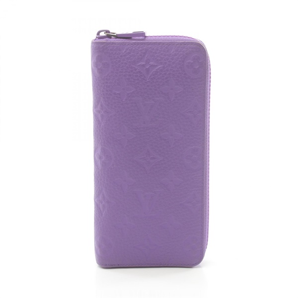 LOUIS VUITTON Zippy Vertical long wallet M81636 Monogram Empreinte Purple Used