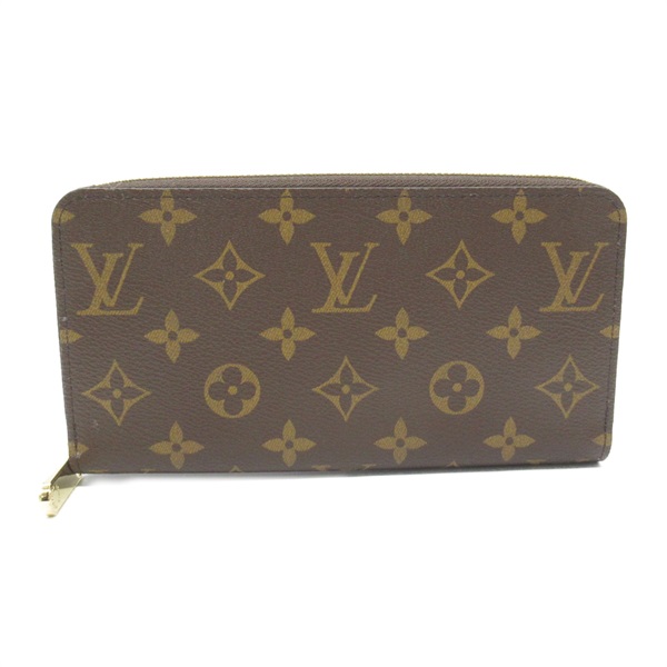 LOUIS VUITTON Zippy long wallet M42616 Monogram canvas Brown Used unisex LV