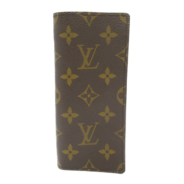 LOUIS VUITTON Etui Lunette Glasses Case M62962 Monogram canvas Brown Used unisex