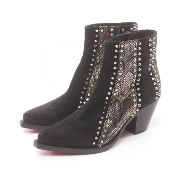 Christian Louboutin short boots #36 shoes heels Suede Black Used