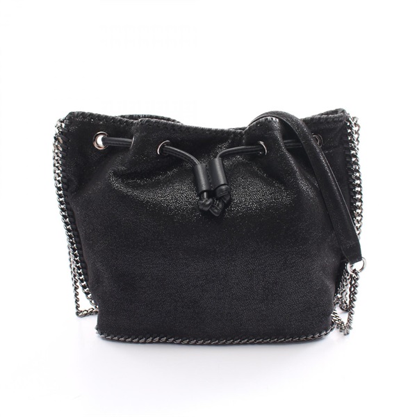 Stella McCartney Falabella Shoulder Bag Synthetic leather Black Used Women