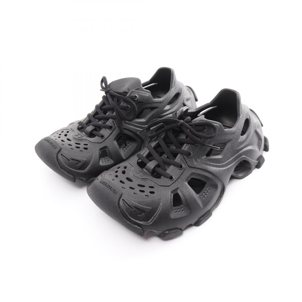 BALENCIAGA HD LACE-UP sneakers shoes rubber Black Used mens size 39