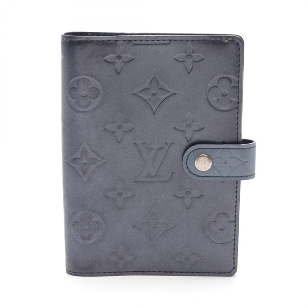 LOUIS VUITTON Agenda PM Notebook cover R20935 Monogram Matt leather Navy Used