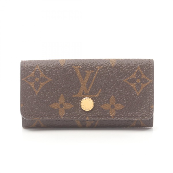 LOUIS VUITTON Multicles 4 hooks key holder M69517 Monogram canvas Brown Used LV