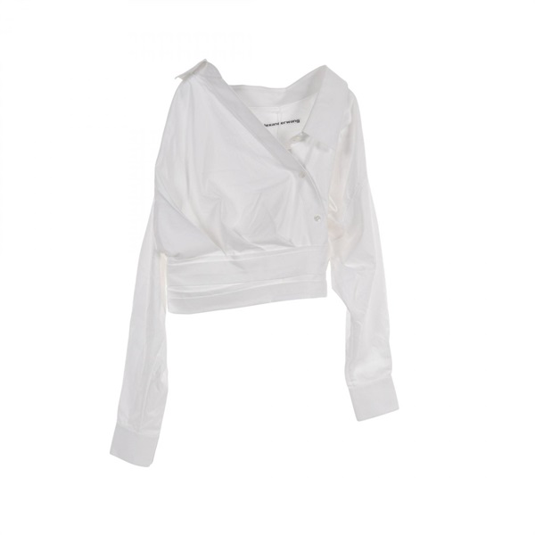 alexanderwang Cropped Wrapped Front Shirt 1WC3231837 cotton White Used Women #4