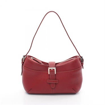 LOEWE Hand shoulder bag sac leather Red Used