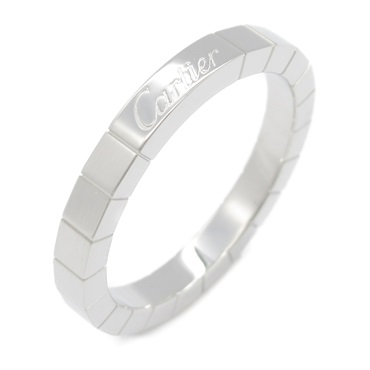 CARTIER Lanieres Ring K18 WG White Gold Used #58